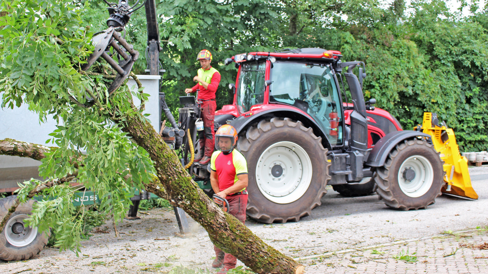 A Valtra N114e HiTech for forestry entrepreneur Maximilian Woerle